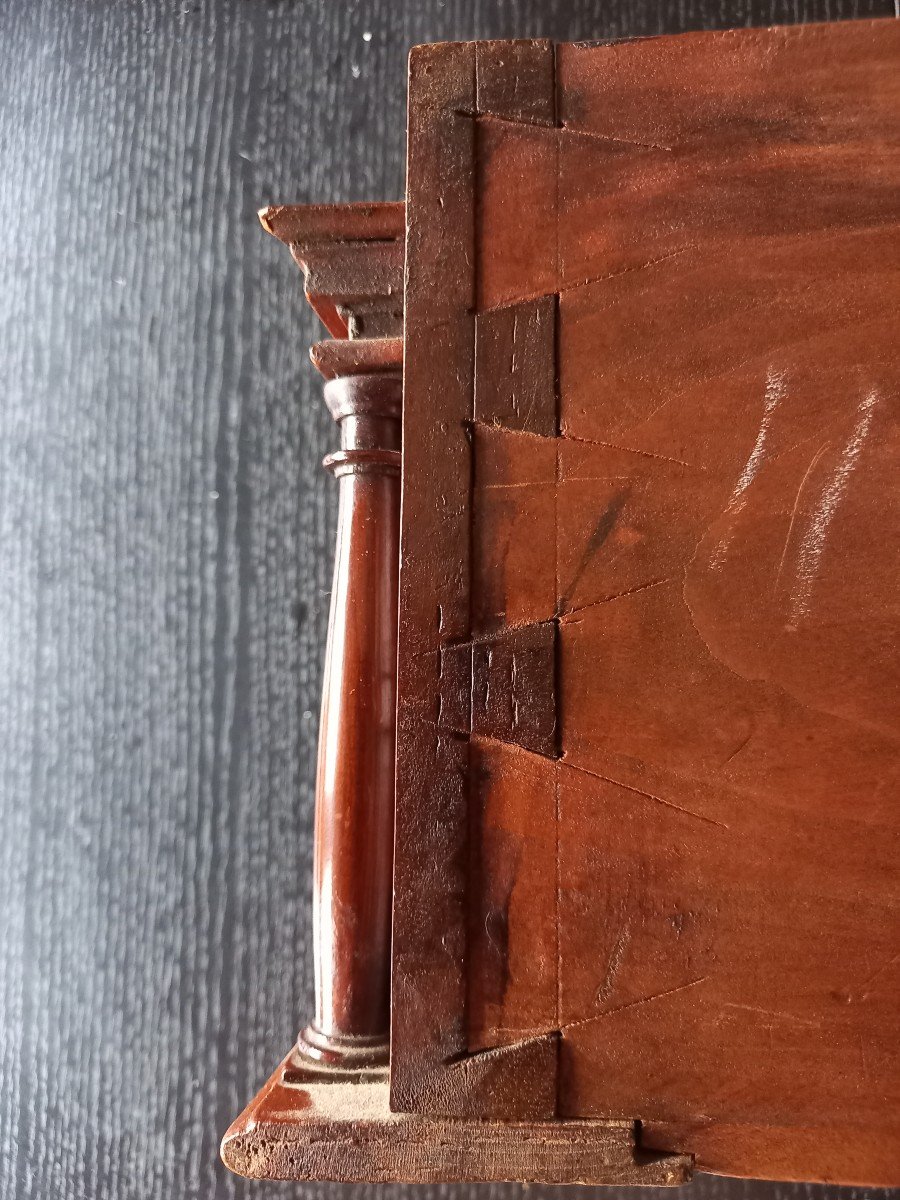 Large 17th Century Cabinet In Blond Walnut-photo-5