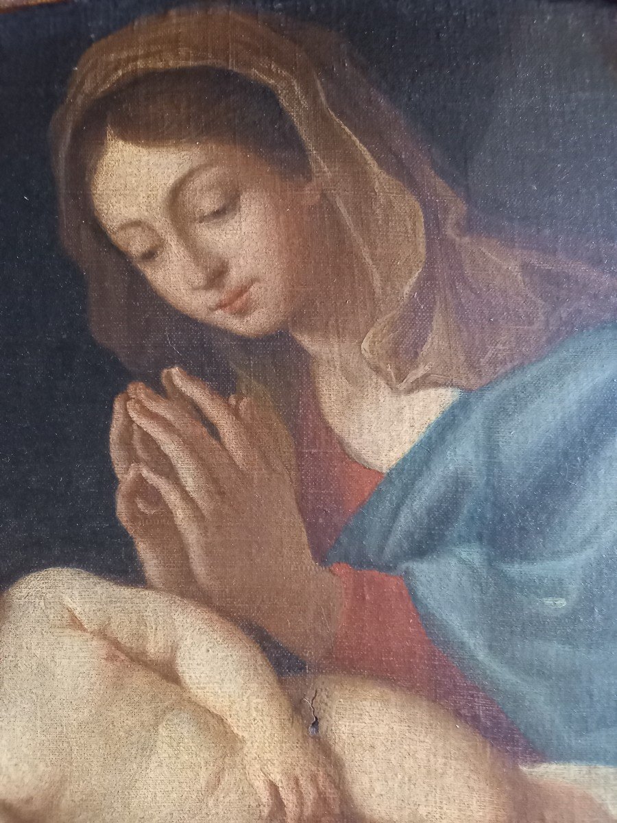 Virgin Praying Before The Sleeping Child Jesus -photo-1