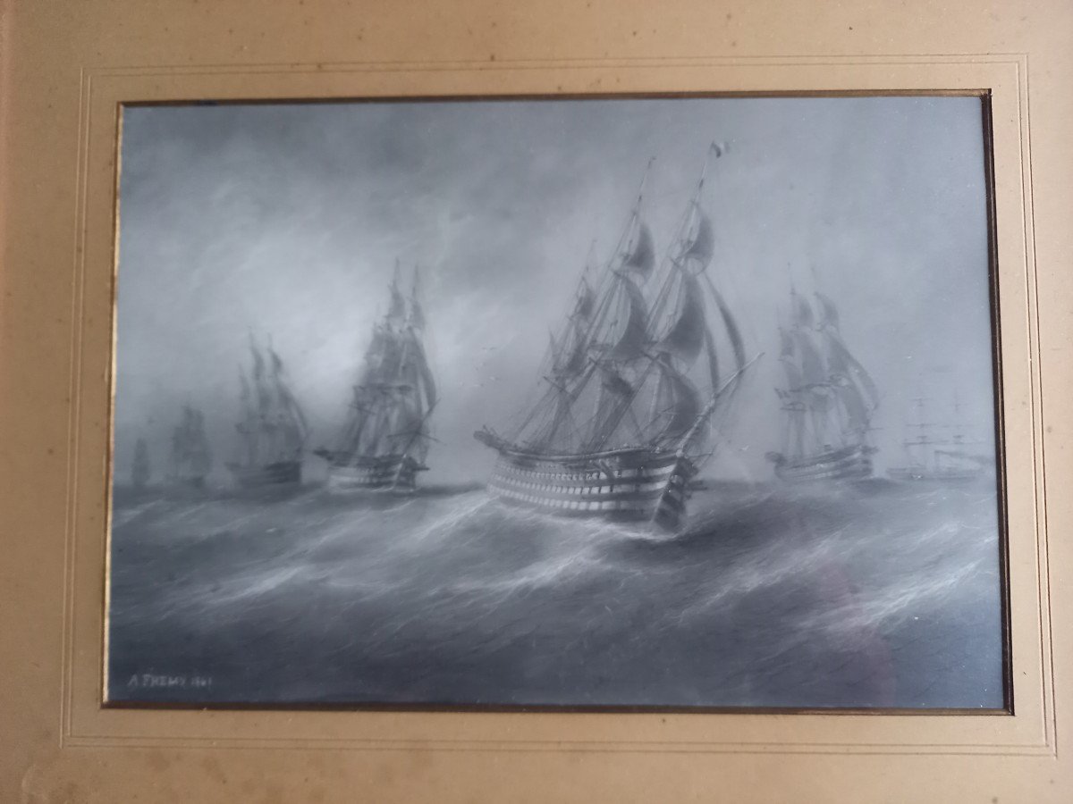 Antoine Fremy: Warships In Rough Seas -photo-2