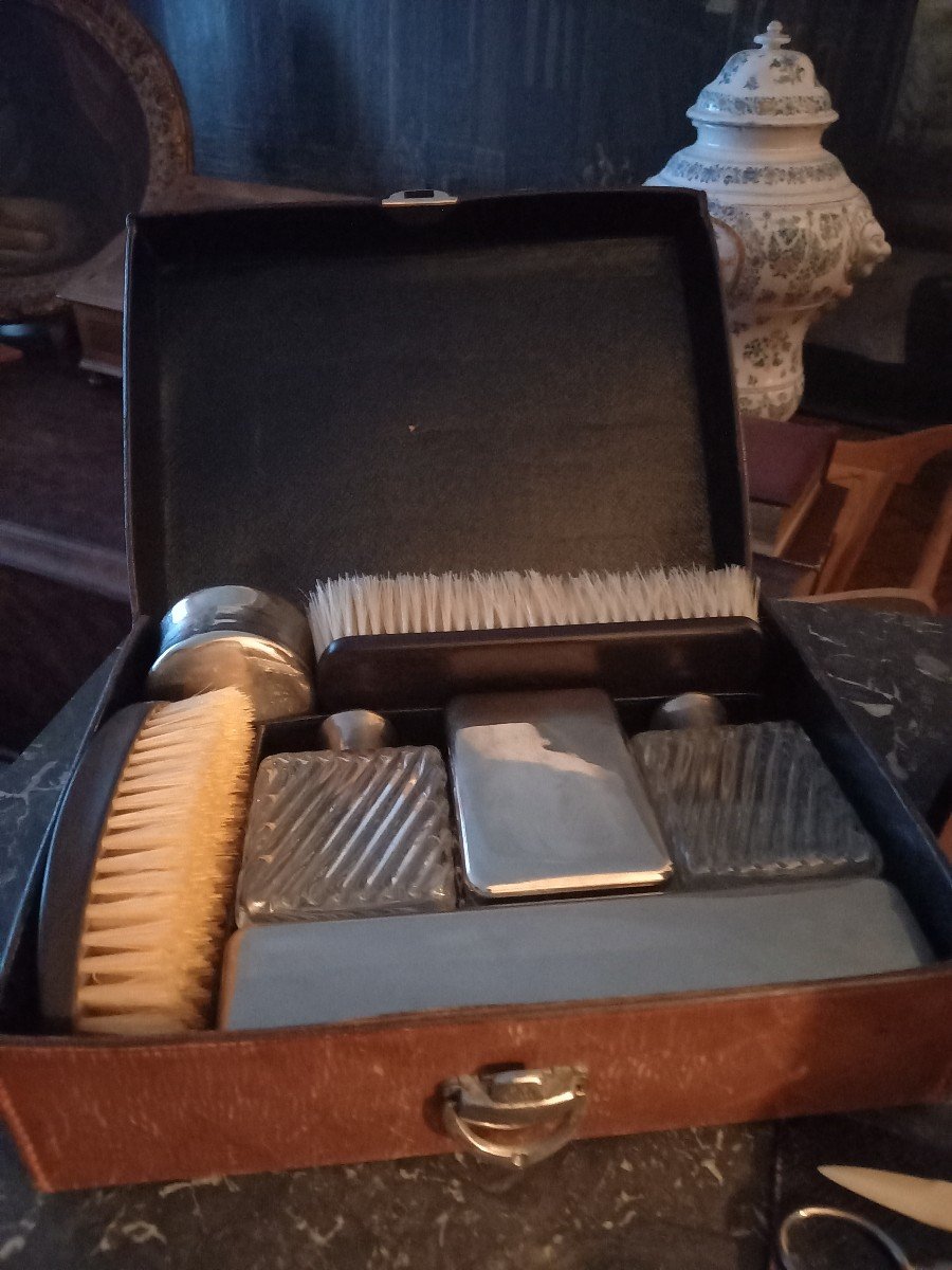 Small Travel Kit Circa 1900 By Touron 24 Rue De La Paix-photo-1