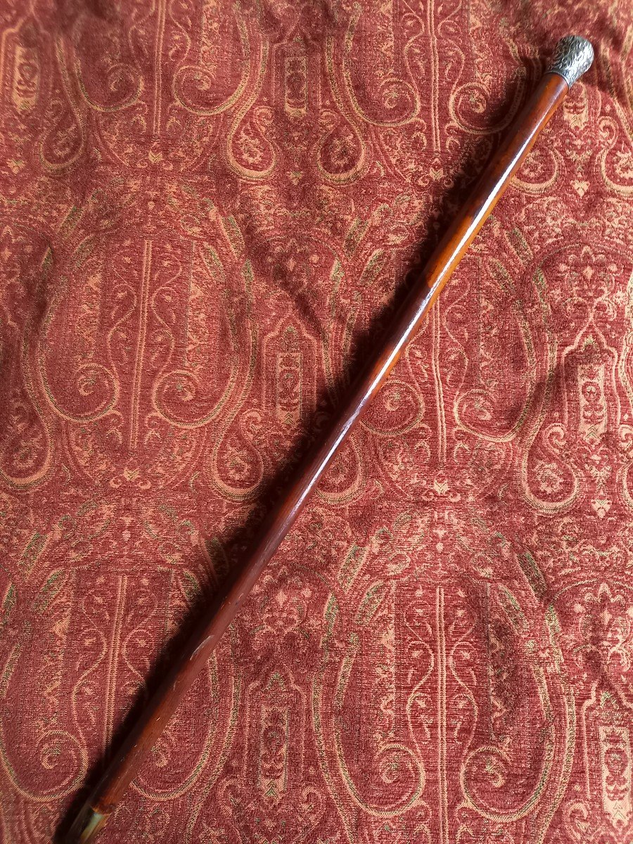 Mid-19th Century Silver-headed Cane -photo-2