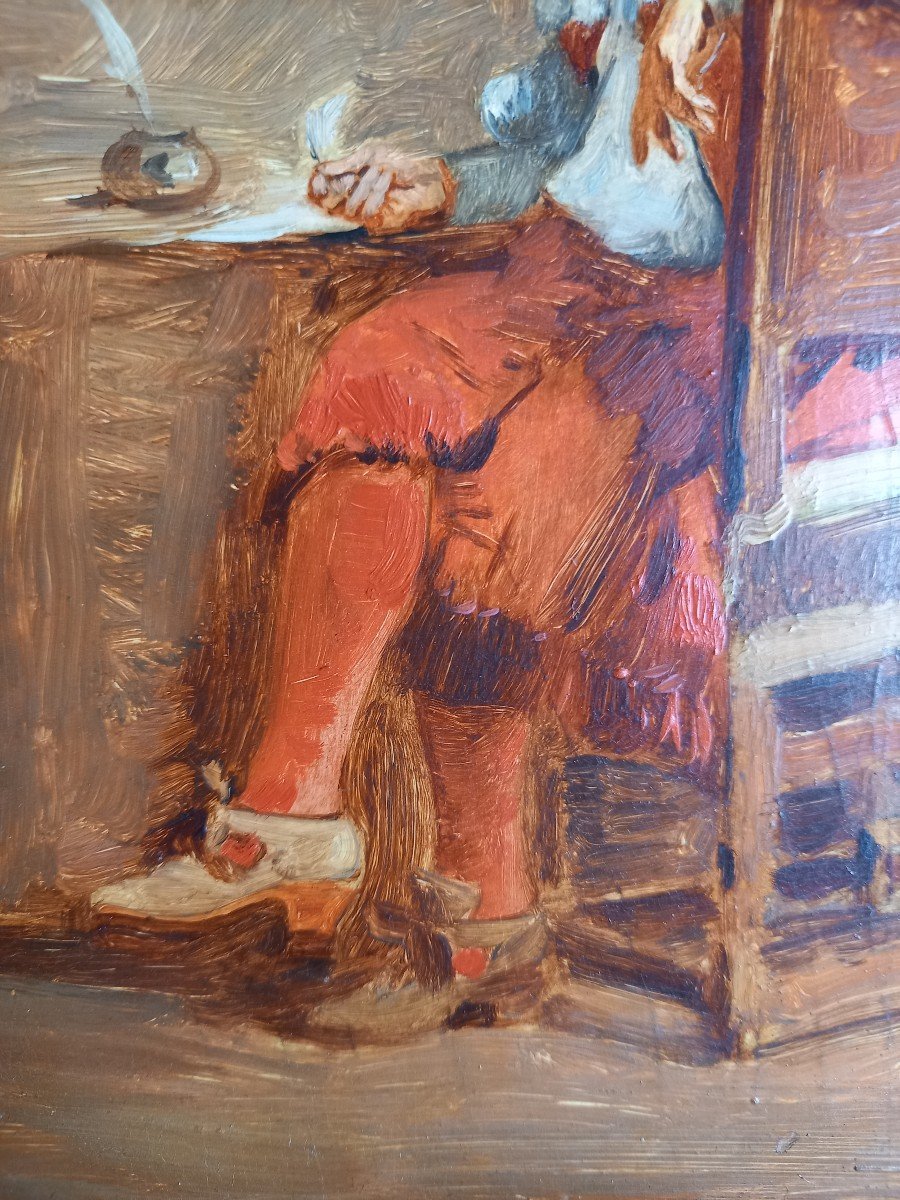 Le Jeune écrivain  à Sa Table De Travail Par Edward Henry Corbould-photo-4