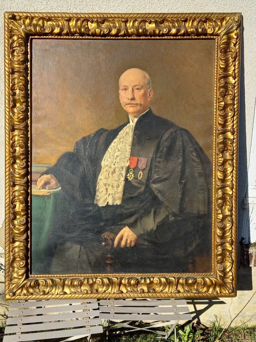 Portrait d'Un Magistrat Par Henri Pinta 