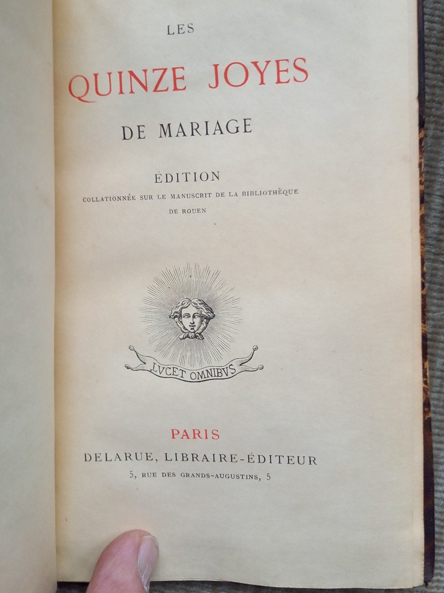 The Fifteen Joys Of Marriage. 19th Century Amateur Edition -photo-3