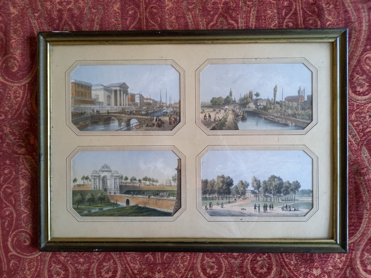 Lille  en 1860 : Quatre Lithographies De Deroy -photo-2