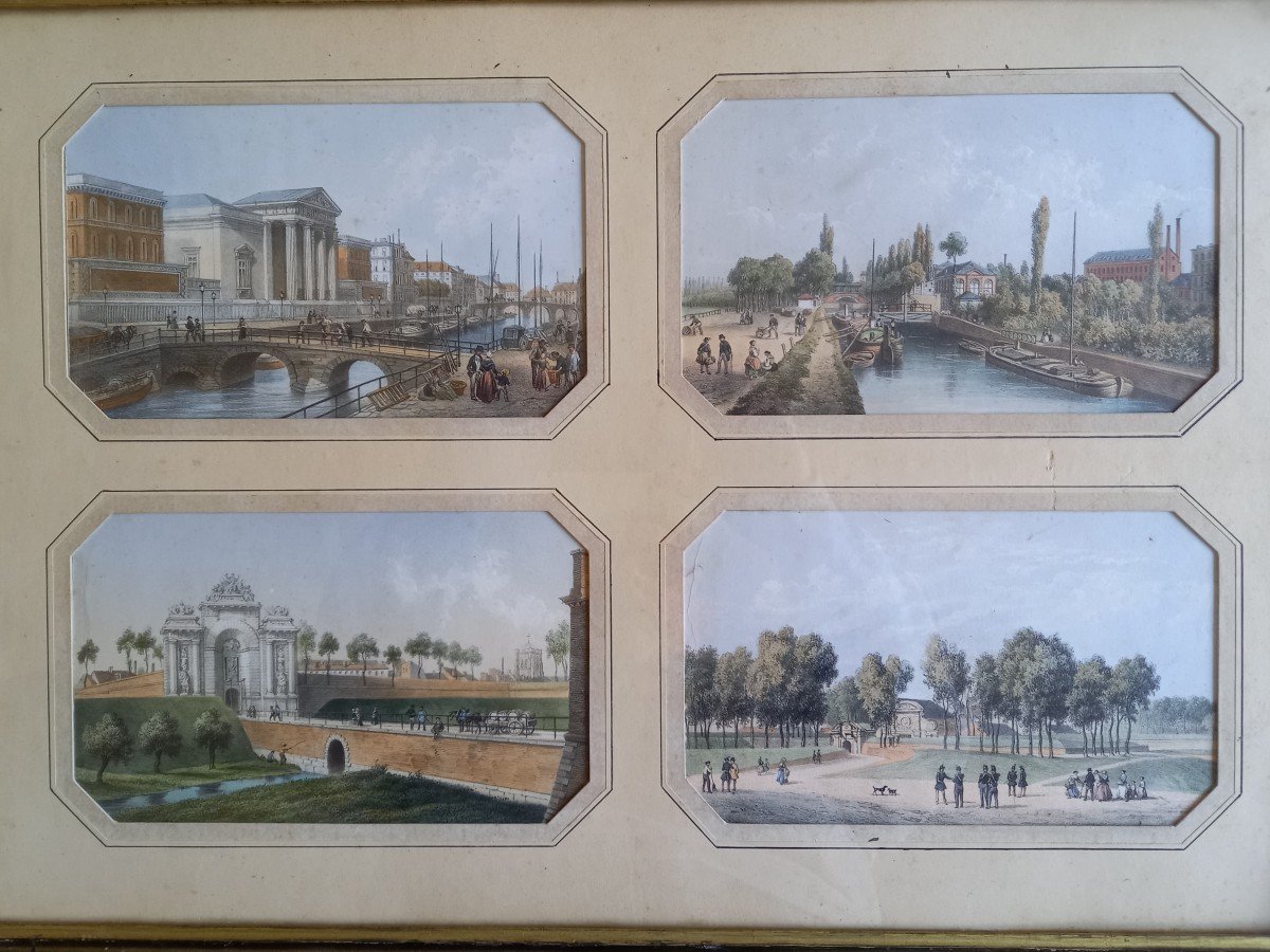 Lille  en 1860 : Quatre Lithographies De Deroy -photo-3