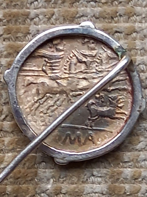 Roman Denarius From The Republican Period Mounted On A Tie Pin -photo-4