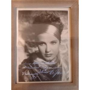 Autographed Graphic Photo "weinacht 1939" Of Actress La Jana