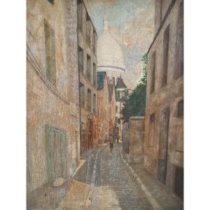 La Rue Sainte Rustique à Montmartre 