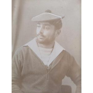 Pair Of Photographic Portraits Of Young Brothers Circa 1880