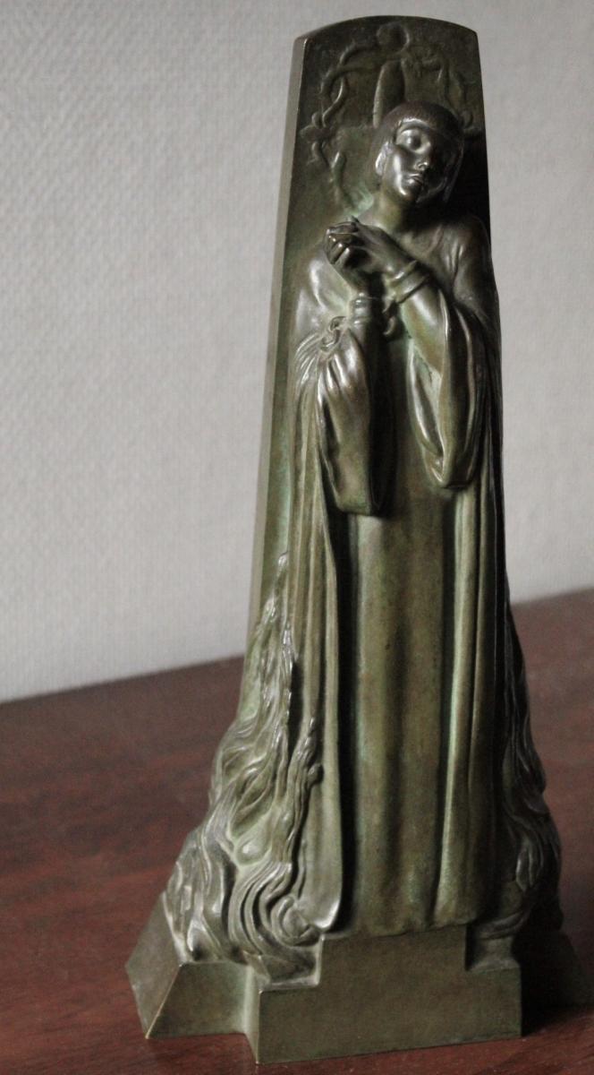 “jeanne Au Bûcher”, Bronze, Real Del Sarte