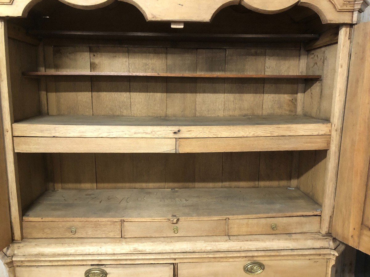 Dutch Double Body Sideboard In Natural Oak From The 19th Century-photo-4