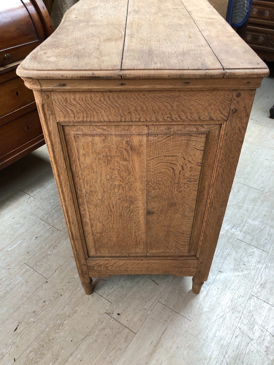 Commode Liégeoise d'époque Louis XVI En Chêne Naturel-photo-5