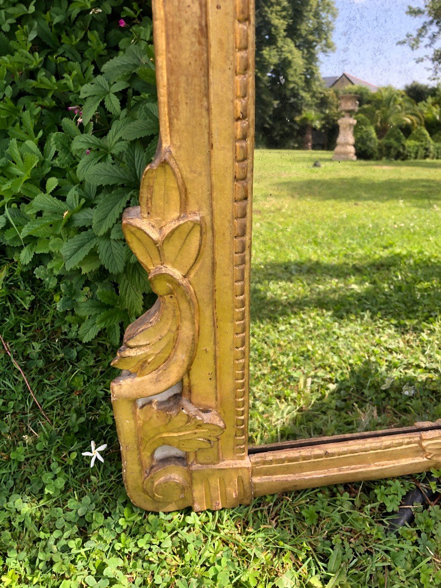 Louis XVI Period Mirror In Golden Wood -photo-4