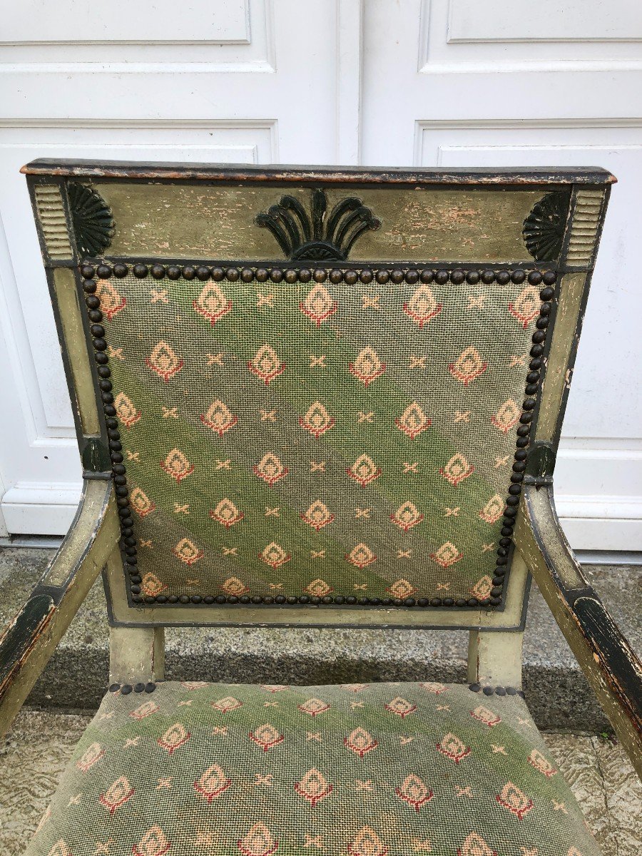 Suite De Quatre Fauteuils d'époque Directoire -photo-2