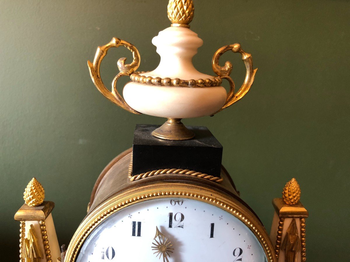 Elegant  Clock From The Directoire Period-photo-4