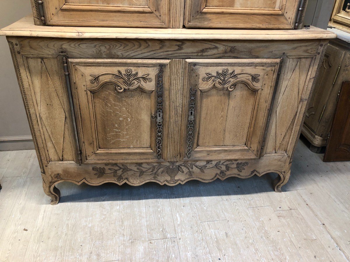 Early 19th Century Norman Two-body Buffet In Natural Oak-photo-2