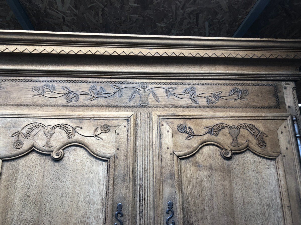 Early 19th Century Norman Two-body Buffet In Natural Oak-photo-4