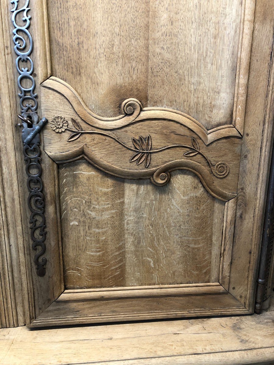 Early 19th Century Norman Two-body Buffet In Natural Oak-photo-2