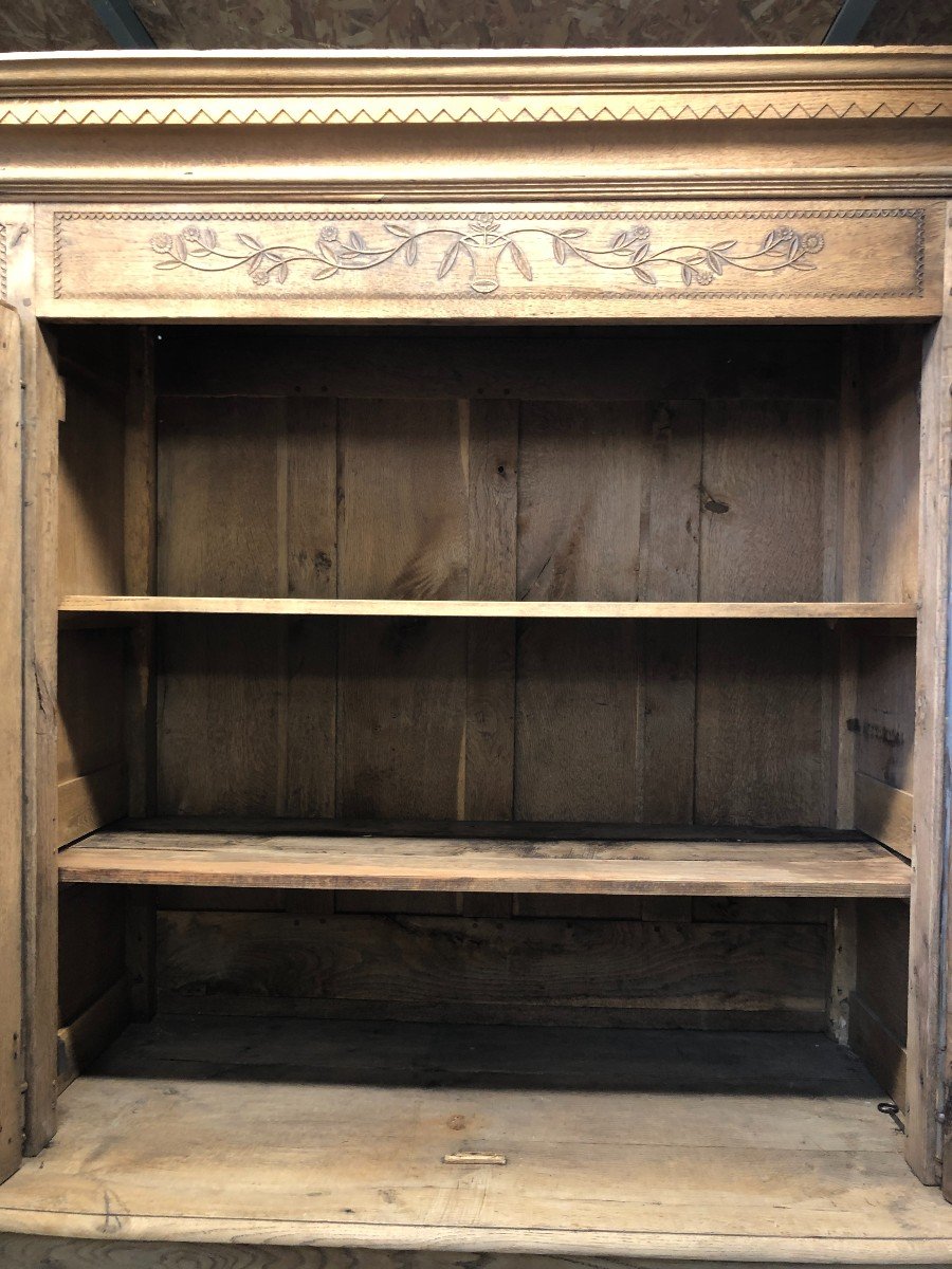 Early 19th Century Norman Two-body Buffet In Natural Oak-photo-6