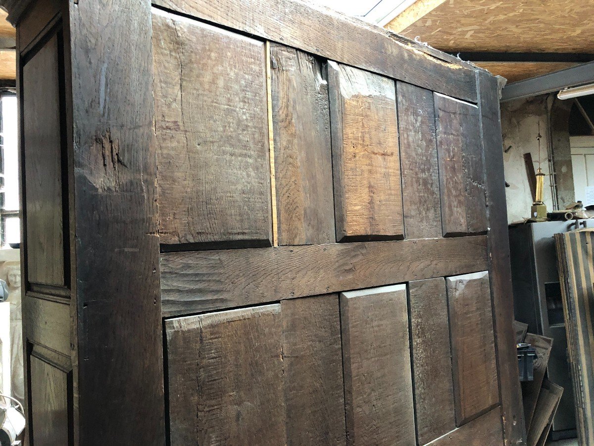 18th Century Waxed Oak Sideboard-photo-8