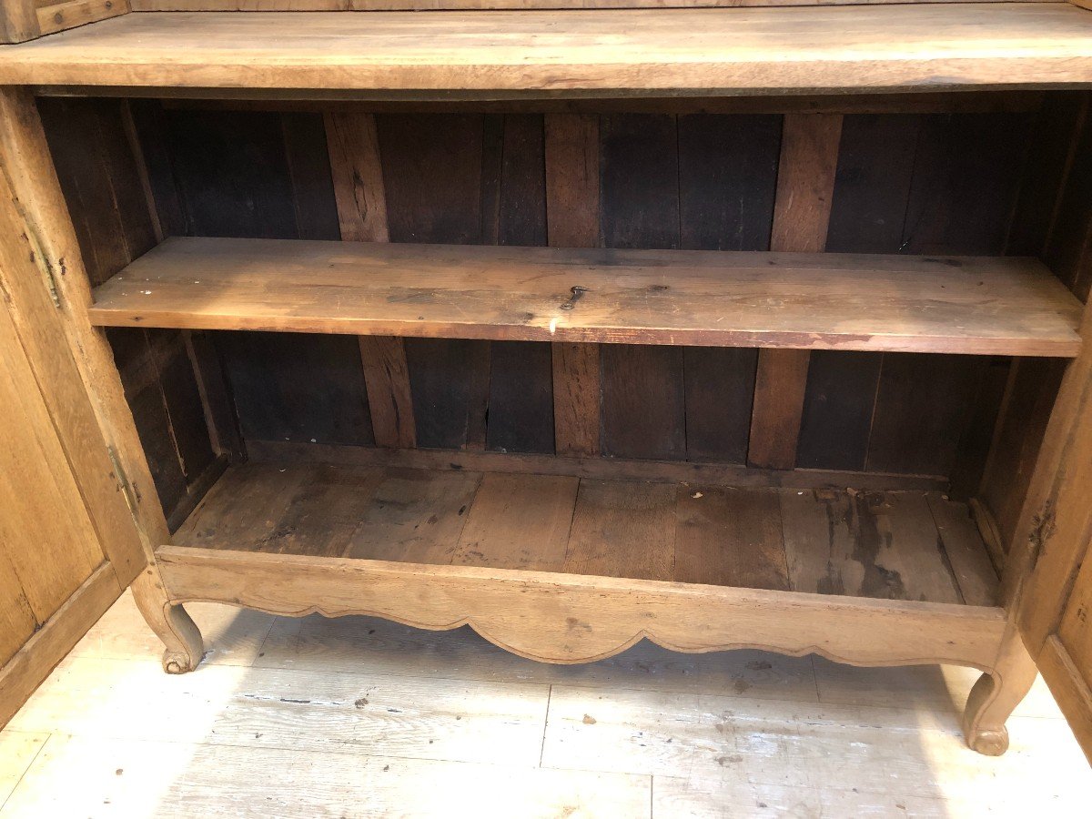 Norman Two-body Sideboard, Glazed, In Natural Oak From The 19th Century-photo-5