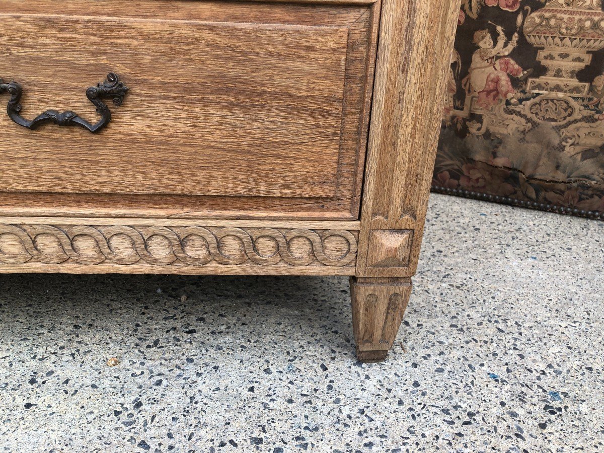 Louis XVI Chest Of Drawers In Natural Oak-photo-4