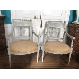 Pair Of Directoire Period Armchairs