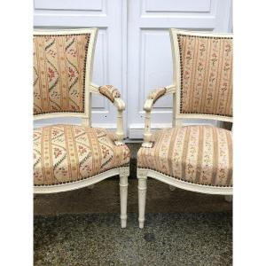 Pair Of Directoire Period Armchairs