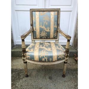 Period Directoire Lacquered Armchair