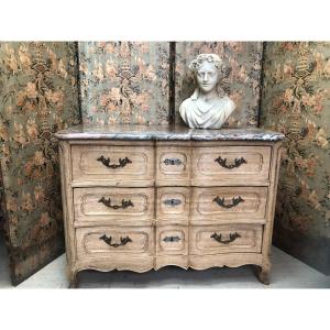 Commode d'époque Louis XV En Chêne Naturel