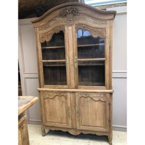 Norman Two-body Sideboard, Glazed, In Natural Oak From The 19th Century