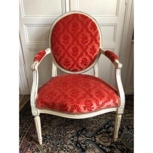 Fauteuil à La Reine d'époque Louis XVI