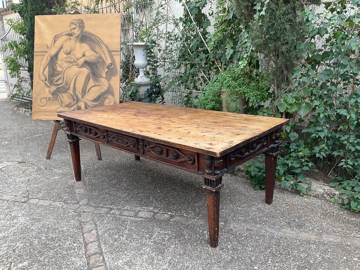 Large Office Table Italian Work From The First Part Of The 19th Century-photo-4