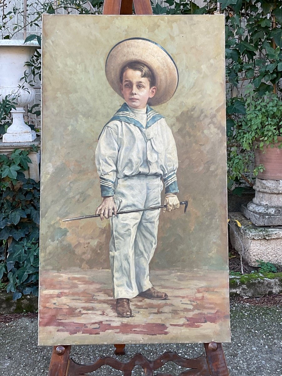 Charming Portrait Of A Child Around 1900/10-photo-8