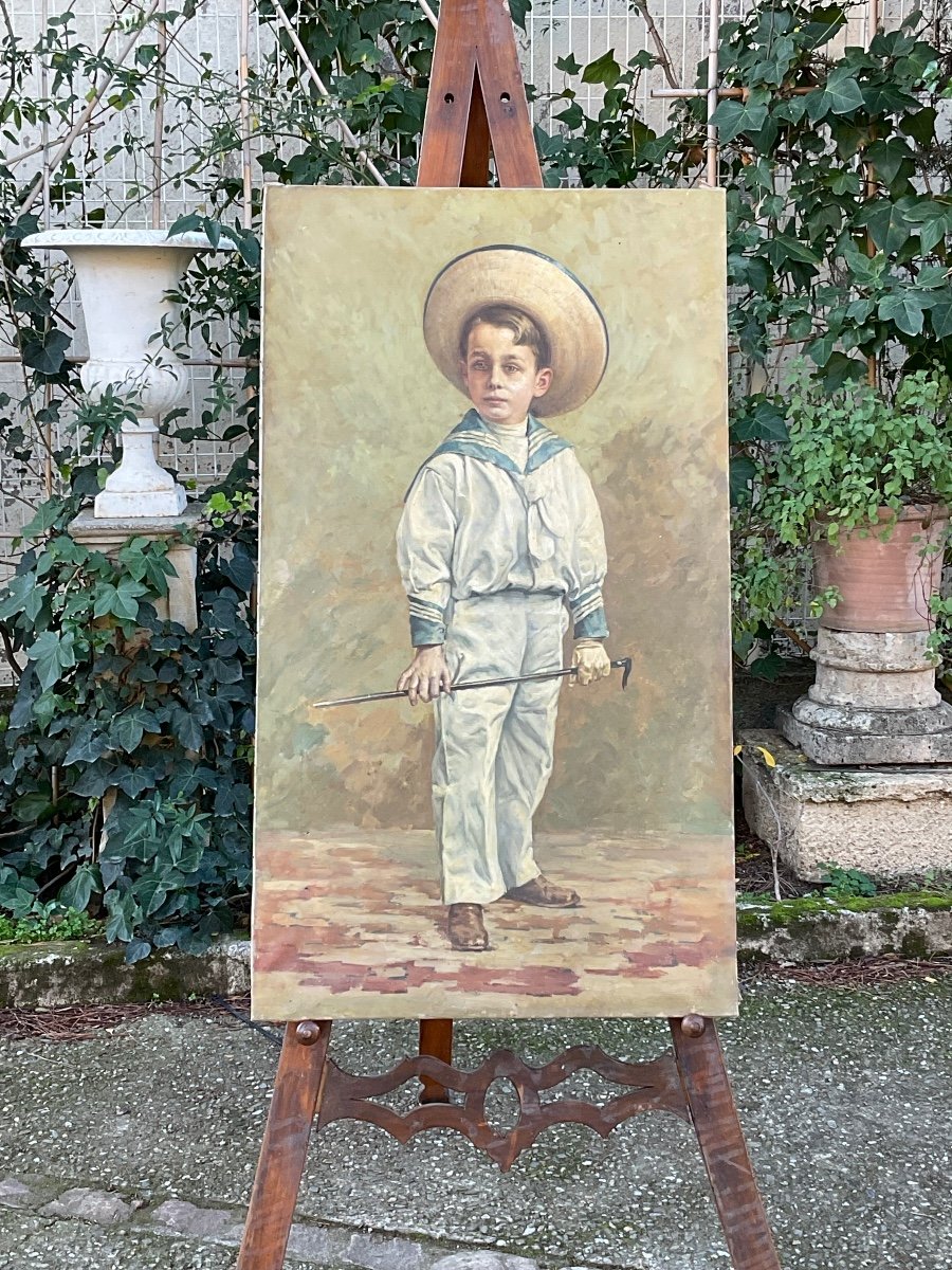 Charming Portrait Of A Child Around 1900/10