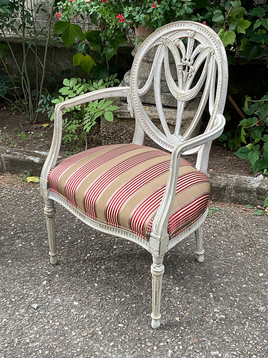 Pair Of Gustavian Armchairs Late 19th Century -photo-1