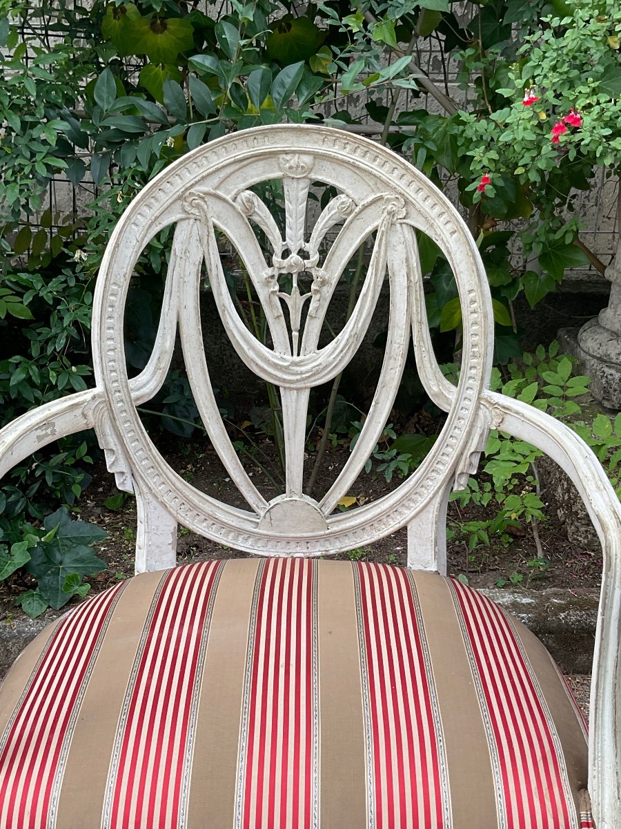 Pair Of Gustavian Armchairs Late 19th Century -photo-4