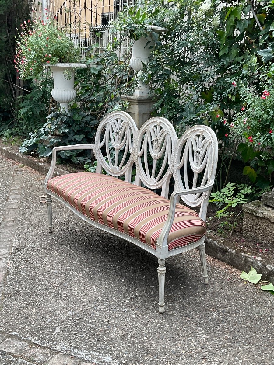 Gustavian Style Sofa Late 19th Century -photo-1