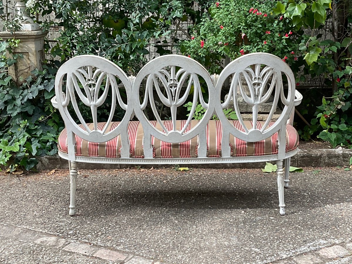 Gustavian Style Sofa Late 19th Century -photo-3