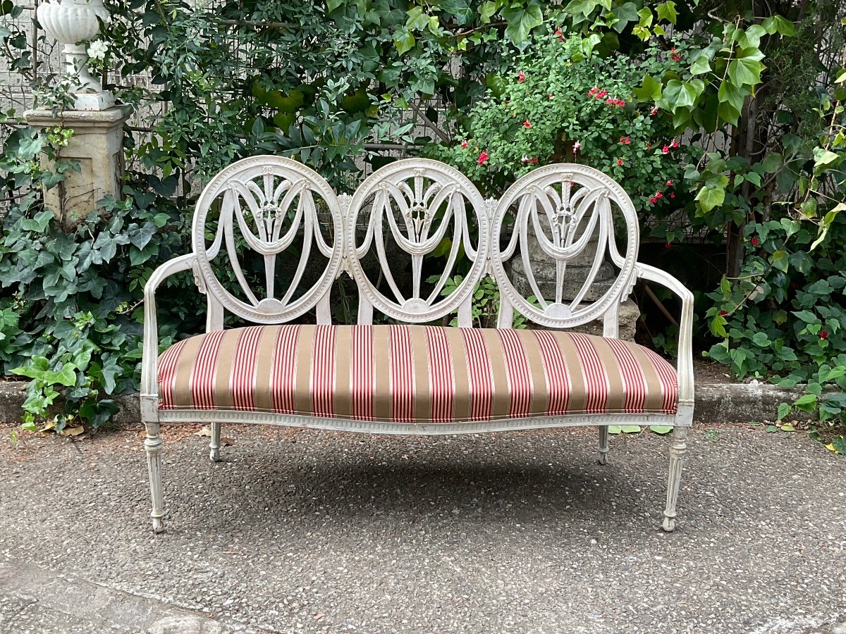 Gustavian Style Sofa Late 19th Century -photo-6