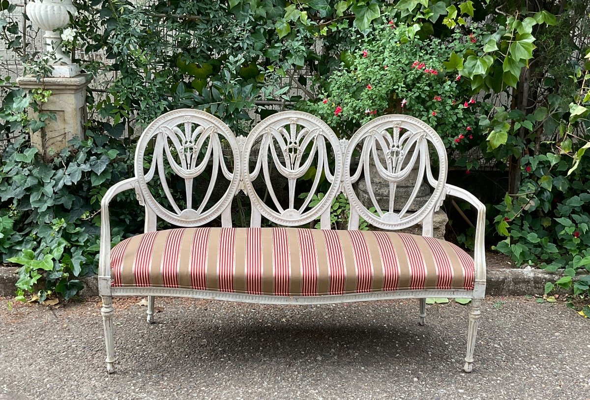 Gustavian Style Sofa Late 19th Century 