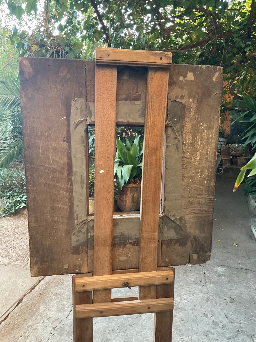 Large 17th Century Guilloche Frame -photo-4