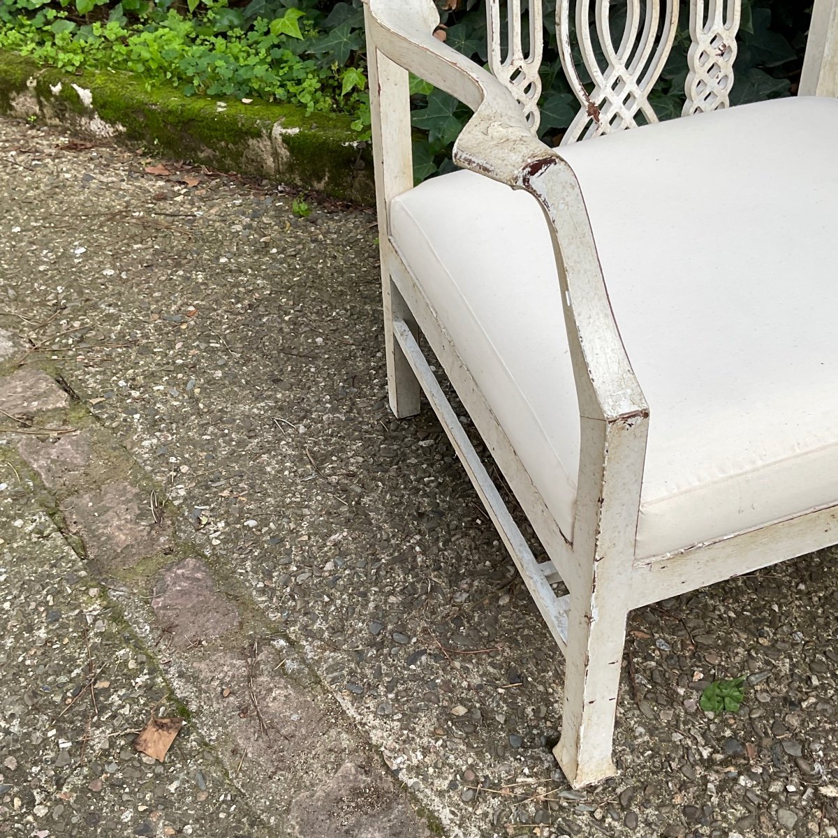 Pair Of Large Pair Of English Armchairs Circa 1920/30 -photo-6