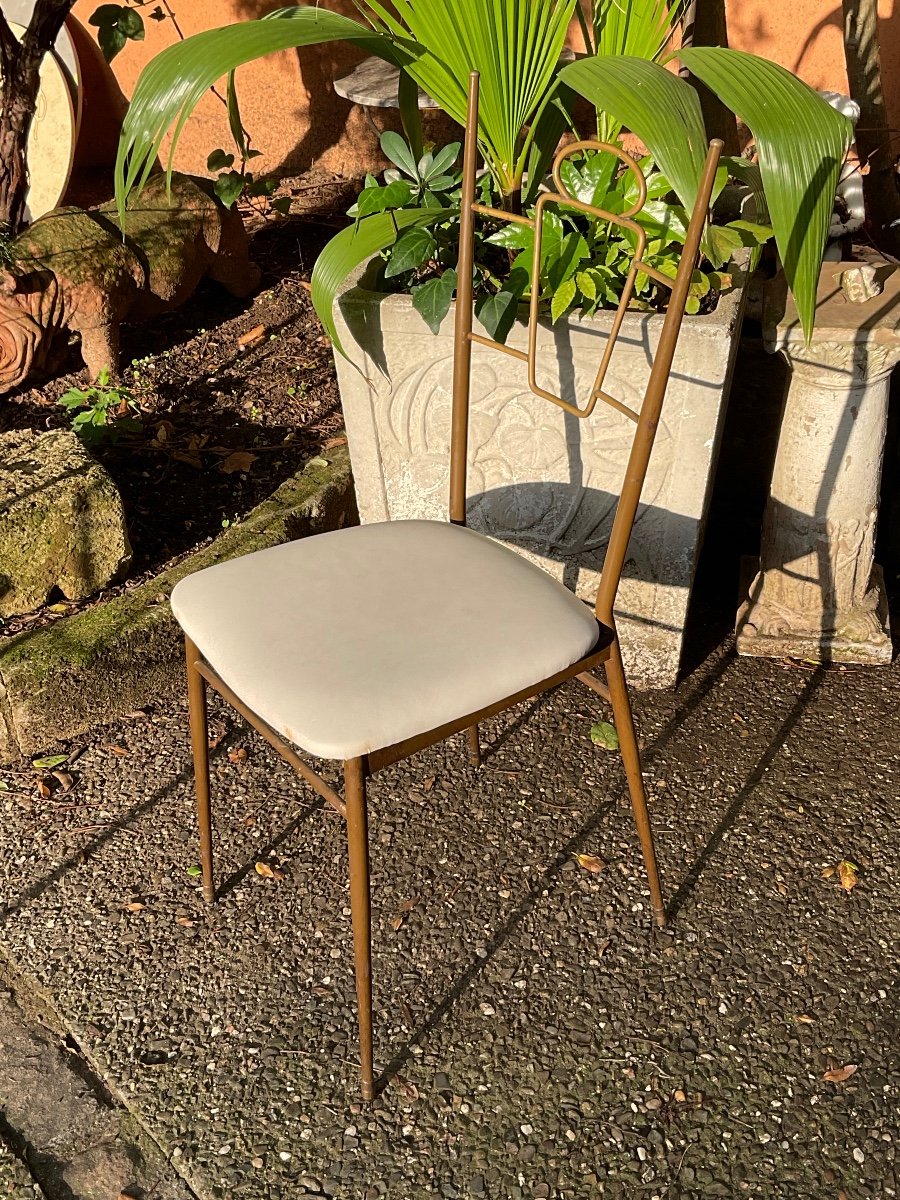 Set Of 6 Italian Chairs Circa 1950 -photo-2