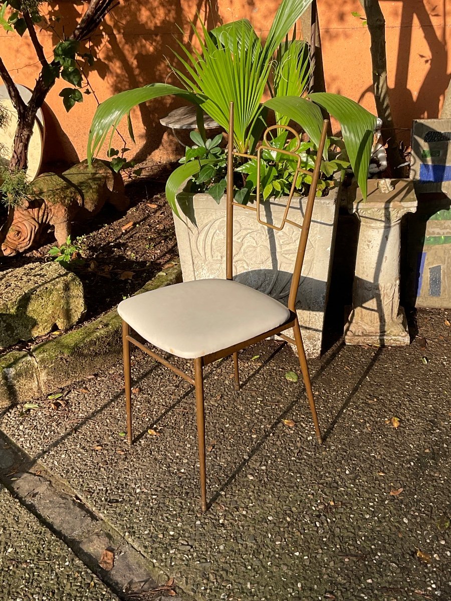 Set Of 6 Italian Chairs Circa 1950 -photo-2