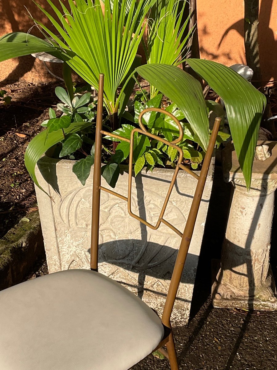 Set Of 6 Italian Chairs Circa 1950 -photo-4