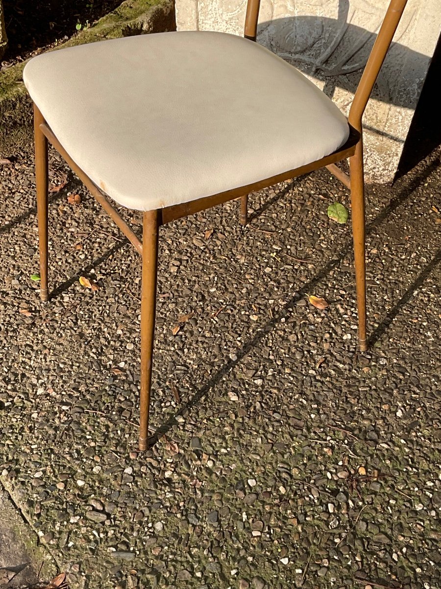 Set Of 6 Italian Chairs Circa 1950 -photo-5