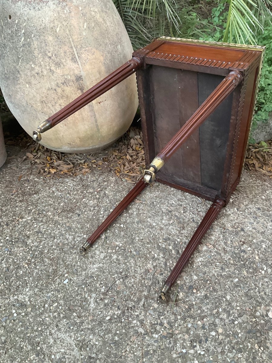 Jardinière Attributed To Canabas Circa 1790 In Solid Mahogany-photo-3