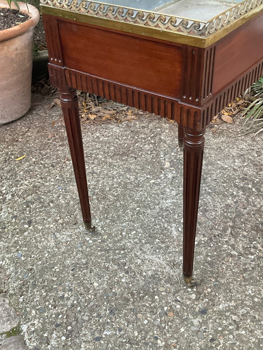 Jardinière Attributed To Canabas Circa 1790 In Solid Mahogany-photo-6